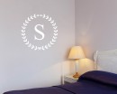 Wreath Customized Name Vinyl Decal For Nursery